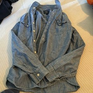 American eagle casual button